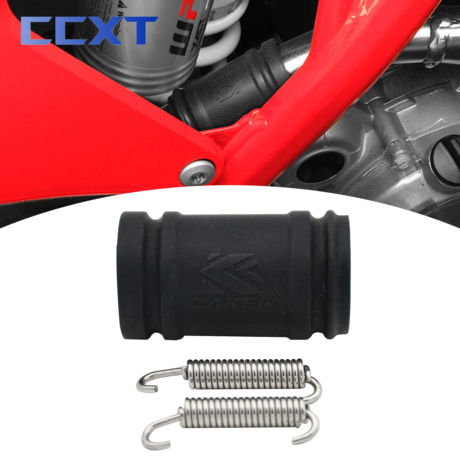 Exhaust Coupler Silencer Tailpipe Rubber Seal Cover Kit For KTM 300 250 SX EXC XCW XC TPI Husqvarna TE TC TEI TX TXI 2017-2023