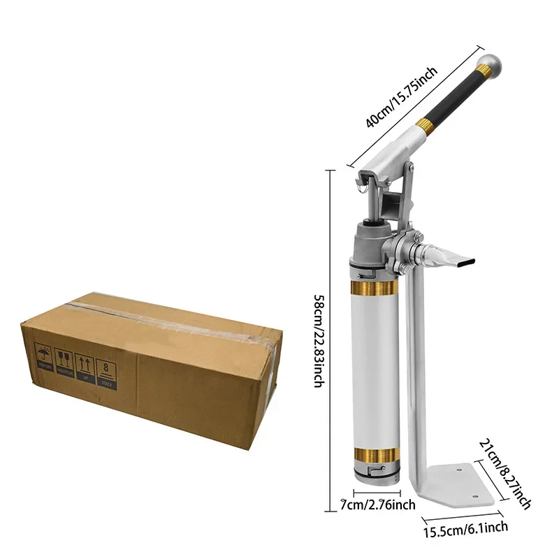 Manual Feed Pump, Paint Pump, Stainless Steel Suction Device, Suitable for Indoor and Outdoor Environments