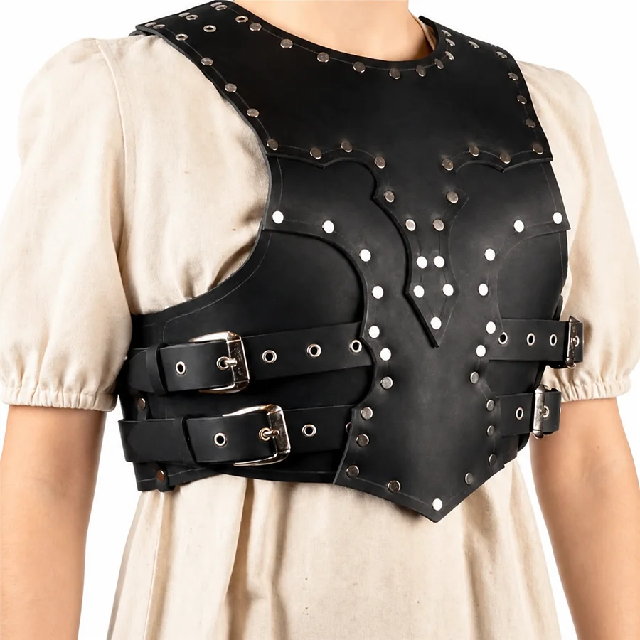 Medieval Viking Pirate Knight Body Chest Armor Roman Gladiator Cosplay Costume LARP Breastplate Cuirass Halloween Makeup Props