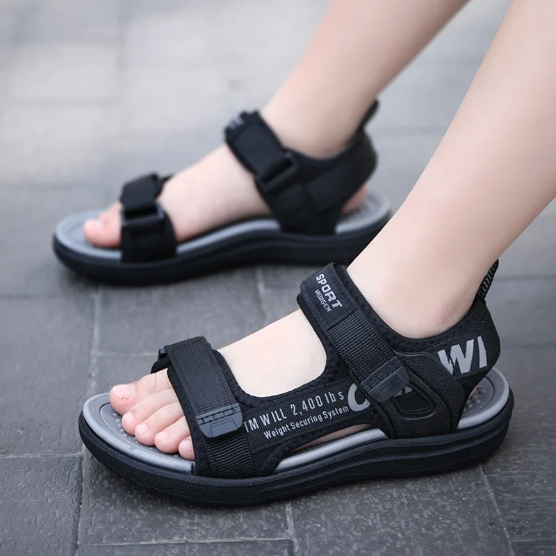 New Child Summer Boy Sandals Baby Shoes Kids Flats  Comfortable Soft Soles Beach Shoes Sports Soft Fashion Non-slip Casual