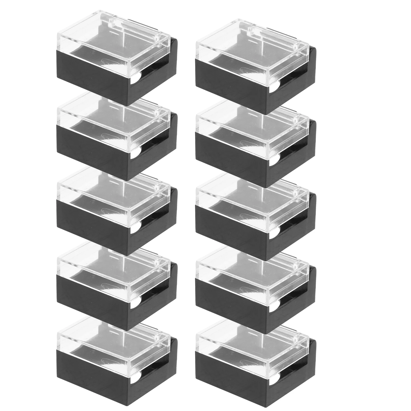 

10pcs Button Cover 16mm Square Guard Dustproof Safety Emergency Stop Push Button Switch Guard Industrial Equipment