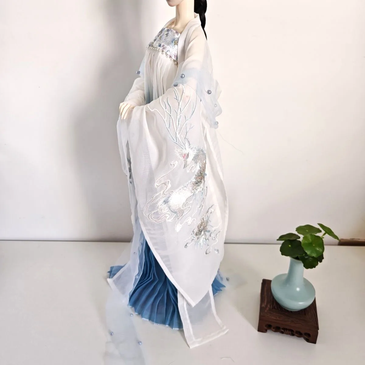 Clothes for doll 60cm 1/4 1/3 BJD dress, beauty embroidery 30cm cotton doll clothes free shipping ​