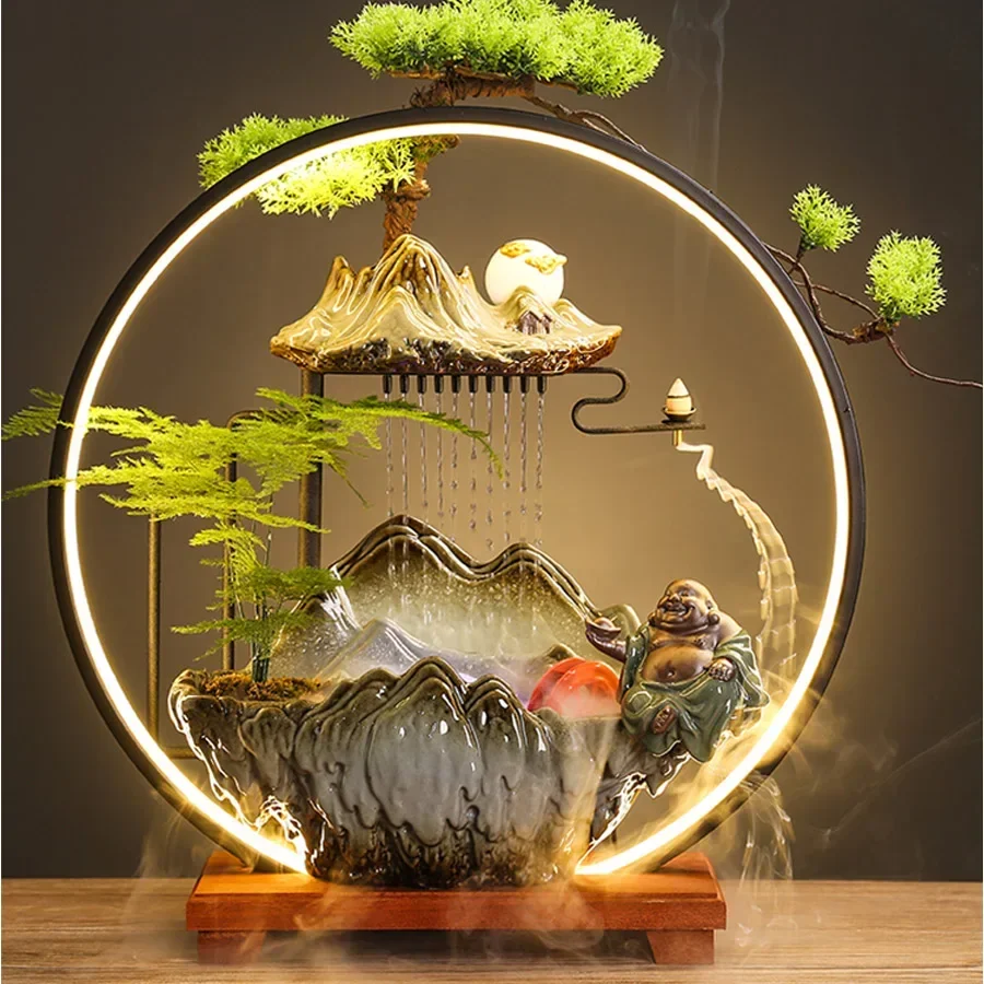 

Текучая вода, апертура, офисное украшение, аромат для рециркуляции дома, китайский фонтан, увлажнитель для гостиной, новоселье
