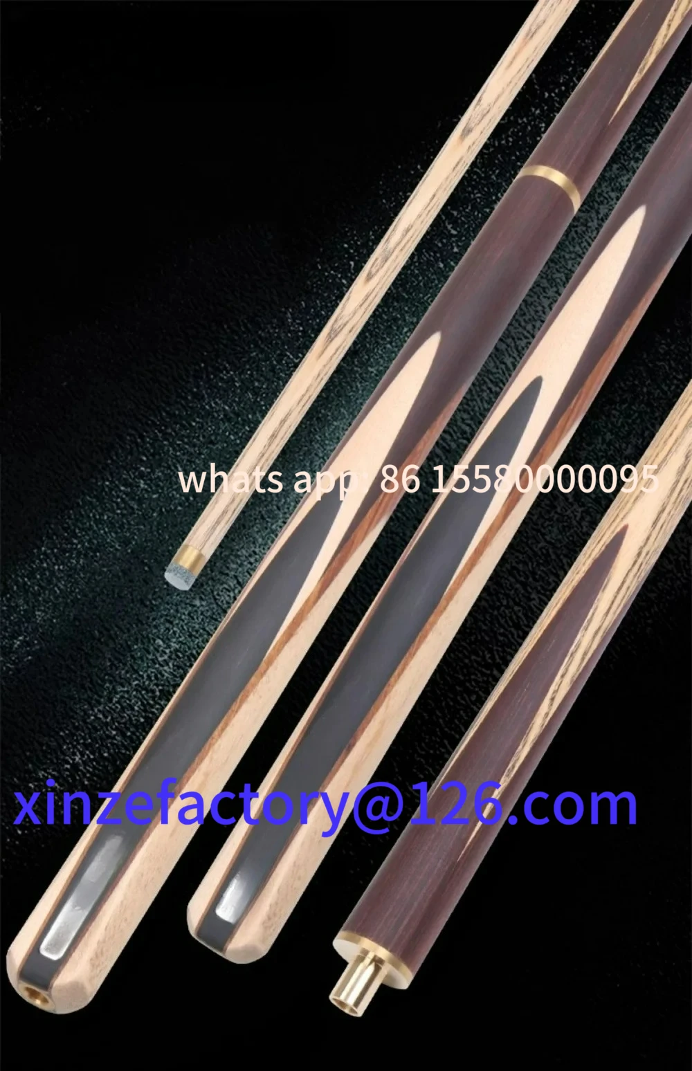 

Customizable 57" Traditional Snooker Billiard Pool Cue Stick 9.5/10/11.5mm + Extender + Case Set