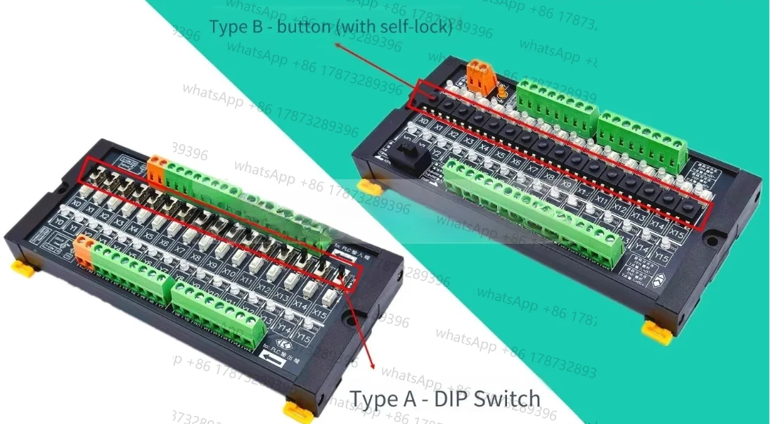plc-テストボード-16-チャンネル入出力デバッグモジュールは-npn-pnp-キーボードと互換性があります