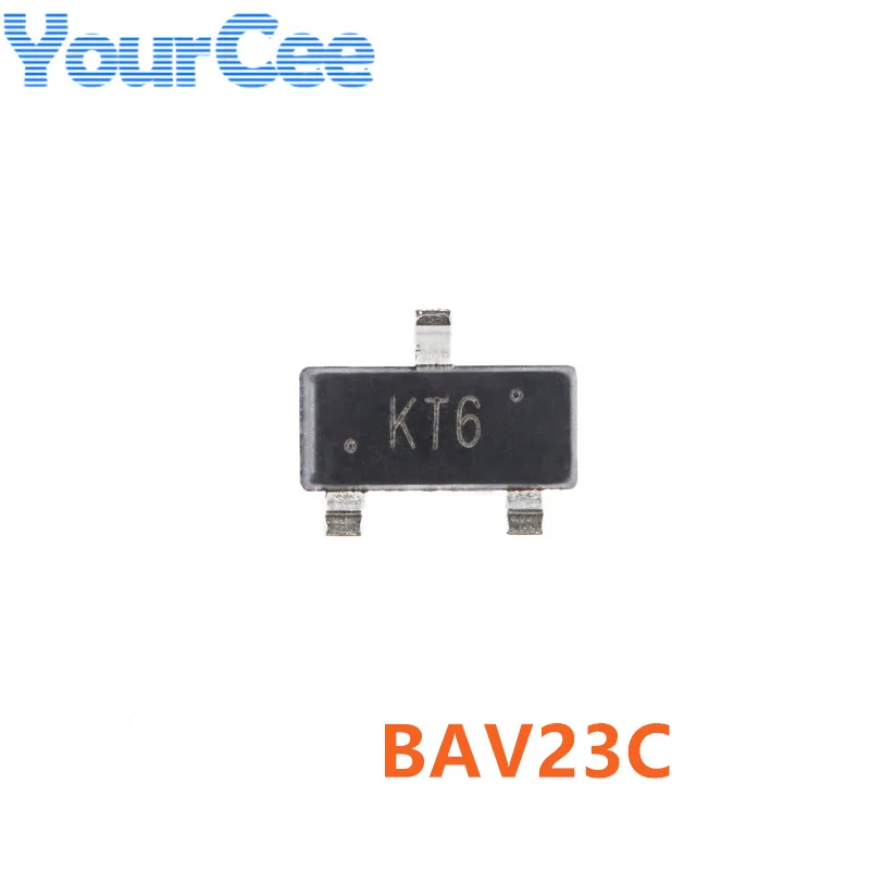 100pcs BAW56 A1 BAV70 A4 BAV99 A7 BAV23C KT6 BAS21C JS3 BAS21 JS SOT-23 SMD Switch Diodes