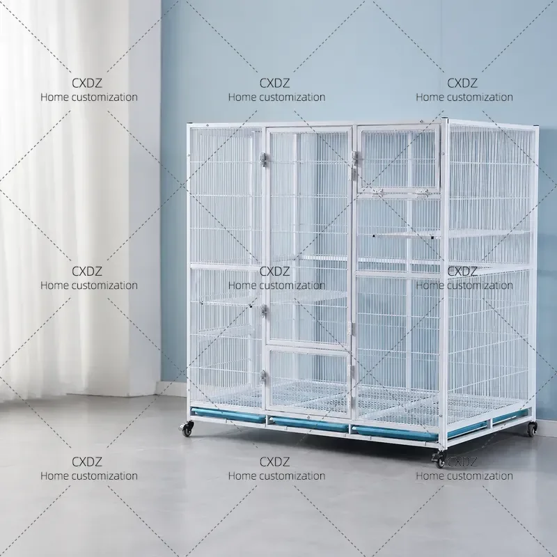 Large Bird Cage for Pigeons Parrots and Cats Portable Carrier with Secure Locking Mechanism Ideal for Breeding Transport and