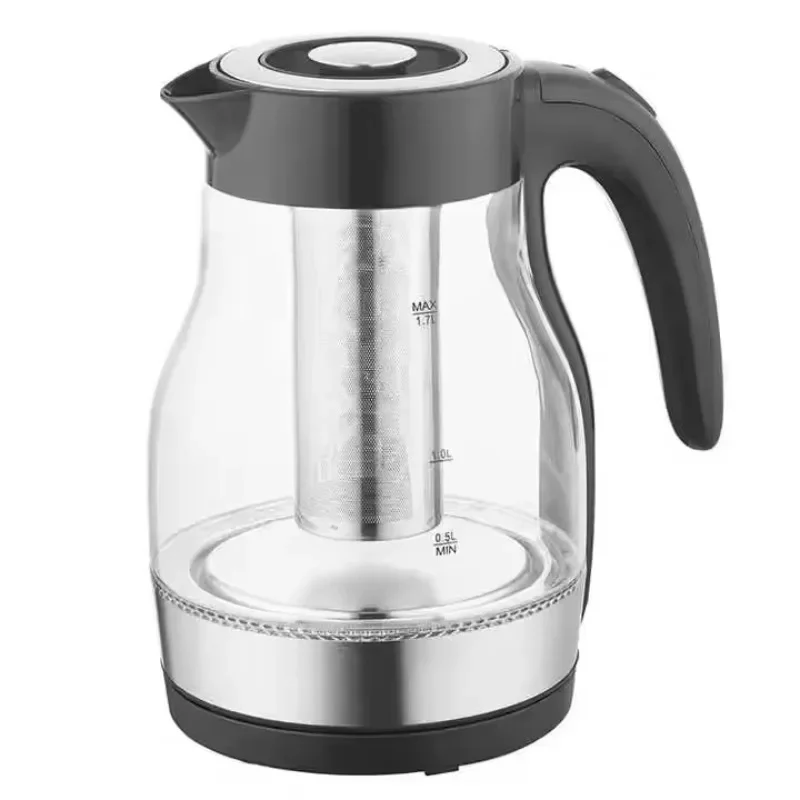 

1.7L borosilicate glass kettle electric glass teapot with filter