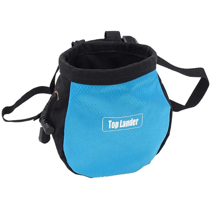 

Rock Climbing Chalk Bag Adjustable Drawstring Chalk Bag Bouldering Chalk Bag Bucket for Rock Climbing Weight Lifting D5QD