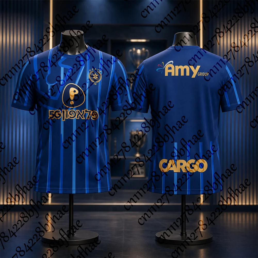 Unisex Quick-Dry Breathable Maccabi Tel Aviv Jersey Sports T-shirt Set for Hot Summer Men's Women's And Children's Training Wear