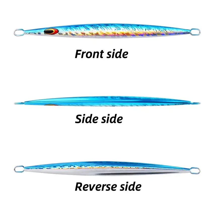 1pcs Metal Sea Fishing Jig Lure 200g 160g 100g 80g Switch Fast Sinking Metal Jig Jigging Bait