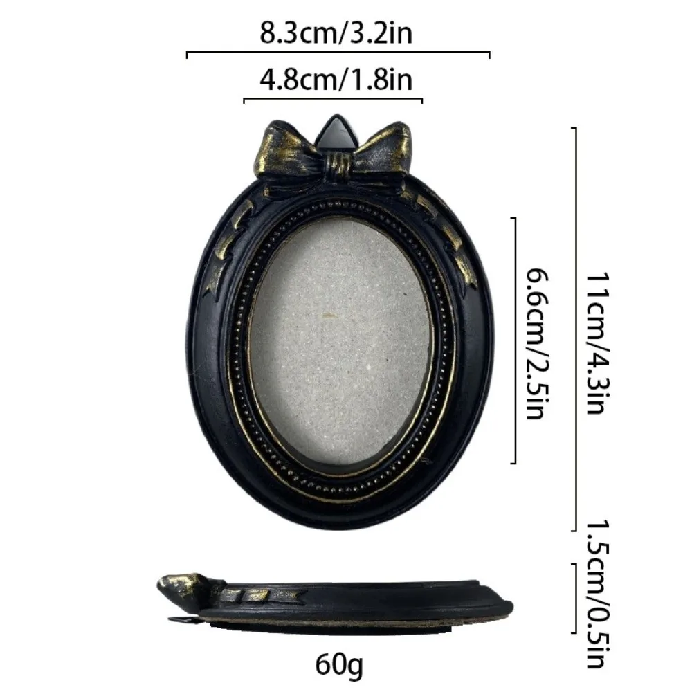 Unique Black Baroque Style Resin Photo Frame, Antique Decor