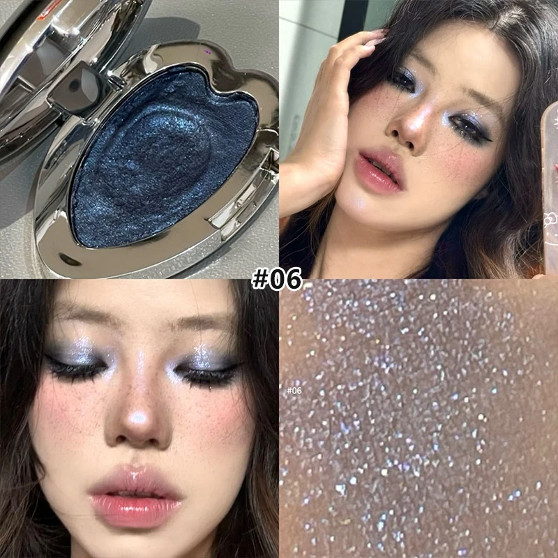 Chameleon Metallic Eyeshadow Cream Diamond Brightening Highlight Eyeshadow Glitter Punk Green Blue Eye Makeup Pressed Pigment