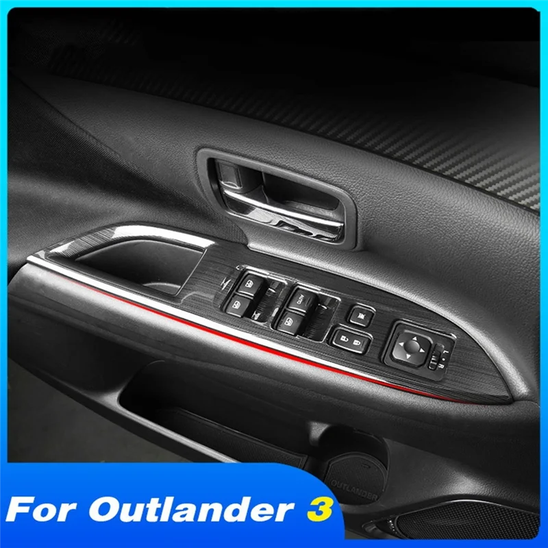 

Window Button Cover Anti-Wear Parts Interior Trim Styling Protection Car Accessories For Mitsubishi Outlander 2016-2019