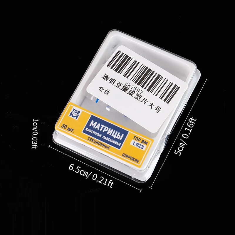 

30PCS/Box Dental Material Douban Transparent Molding Sheet 2 Sizes Polyester Film Transparent Anterior Tooth Molding Sheet