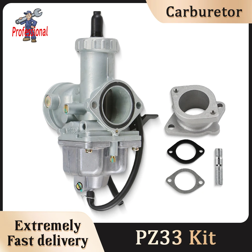 

For CG TMX 250cc 300cc 350cc 400cc QUAD Off-Road ATV Cg 200-250cc With Intake Manifold PZ33 33mm Motorcycle Carburetor