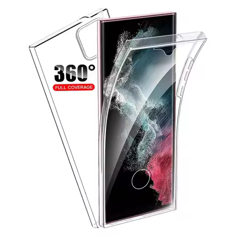 360 Double Shockproof Case For Samsung Galaxy S25 Ultra S24 S23 S21 S20 FE S22 S24 Plus Note 20 Ultra 10 9 8 PC+Silicone Cover