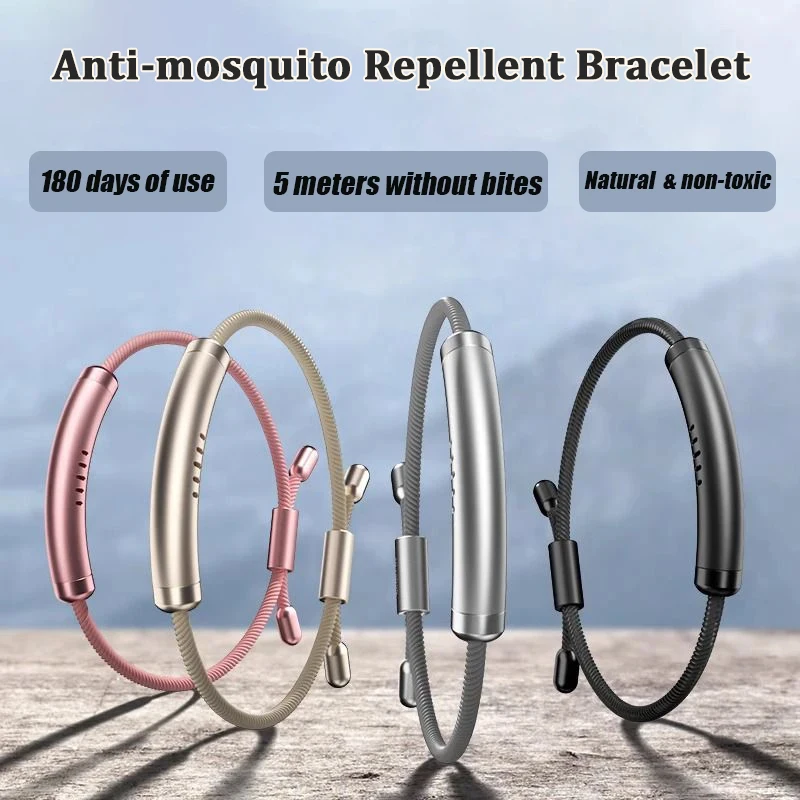 Pulsera repelente de mosquitos para exteriores, repelente de mosquitos para adultos, pulsera repelente de mosquitos antimosquitos para niños, nuevo