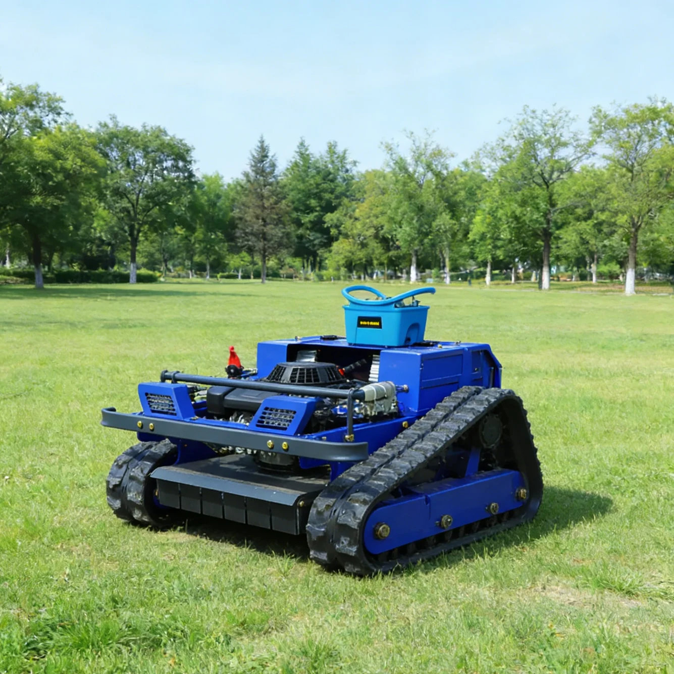 

Customised lawn mowers for sale Small Robot Lawn Mower 550mm Cutting Remote Control Crawler Flail Grass Cutter Certified CE EPA