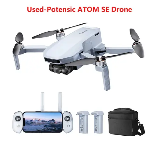 ใช้ Potensic ATOM SE แกนเดี่ยว Gimbal GPS Drone กล้อง 4K การส่งผ่าน FPV แบบพับได้น้ําหนักเบา