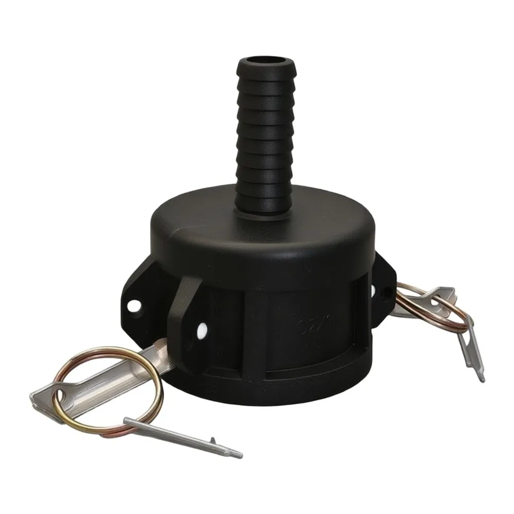 Polypropylene Camlock Drain Fitting for IBC Tote Systems Supporting Direct Connection to For Garden Hose Threads