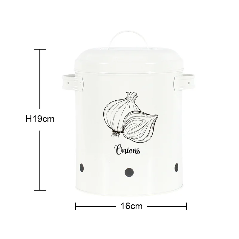 Recipientes domésticos selados à prova de luz, balde de batata fresco, panela de armazenamento de cozinha, cebola fresca, alho, vegetal, 3pcs