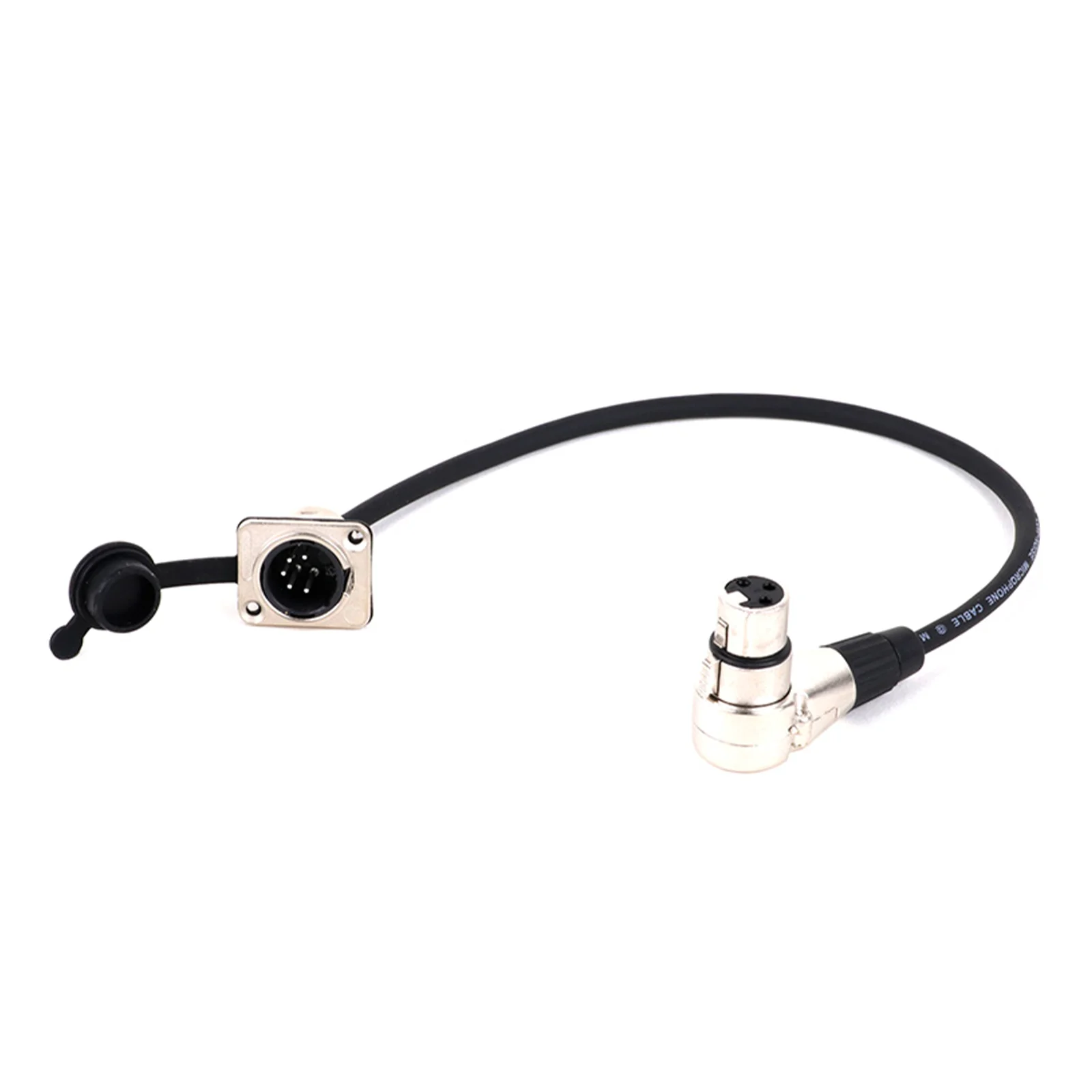 XLR Cable 5Pin D-Type XLR Male Panel Mount to 3PIN Right Angle XLR Female Connector Multicolor Cord for Microphone Mixer 0.3-15M