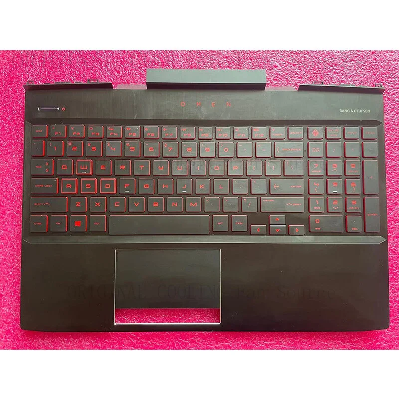 R+  L24369-001 For HP TPN-Q211 15-DC C Shell Palmrest Keyboard Red