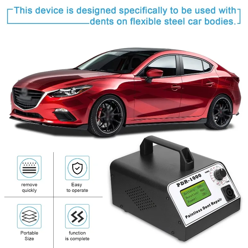 Car Paintless Dent Repair Tool Portable Professional Hail Damage Remover Multifunctional Auto Body Dent Ding Repair Tool