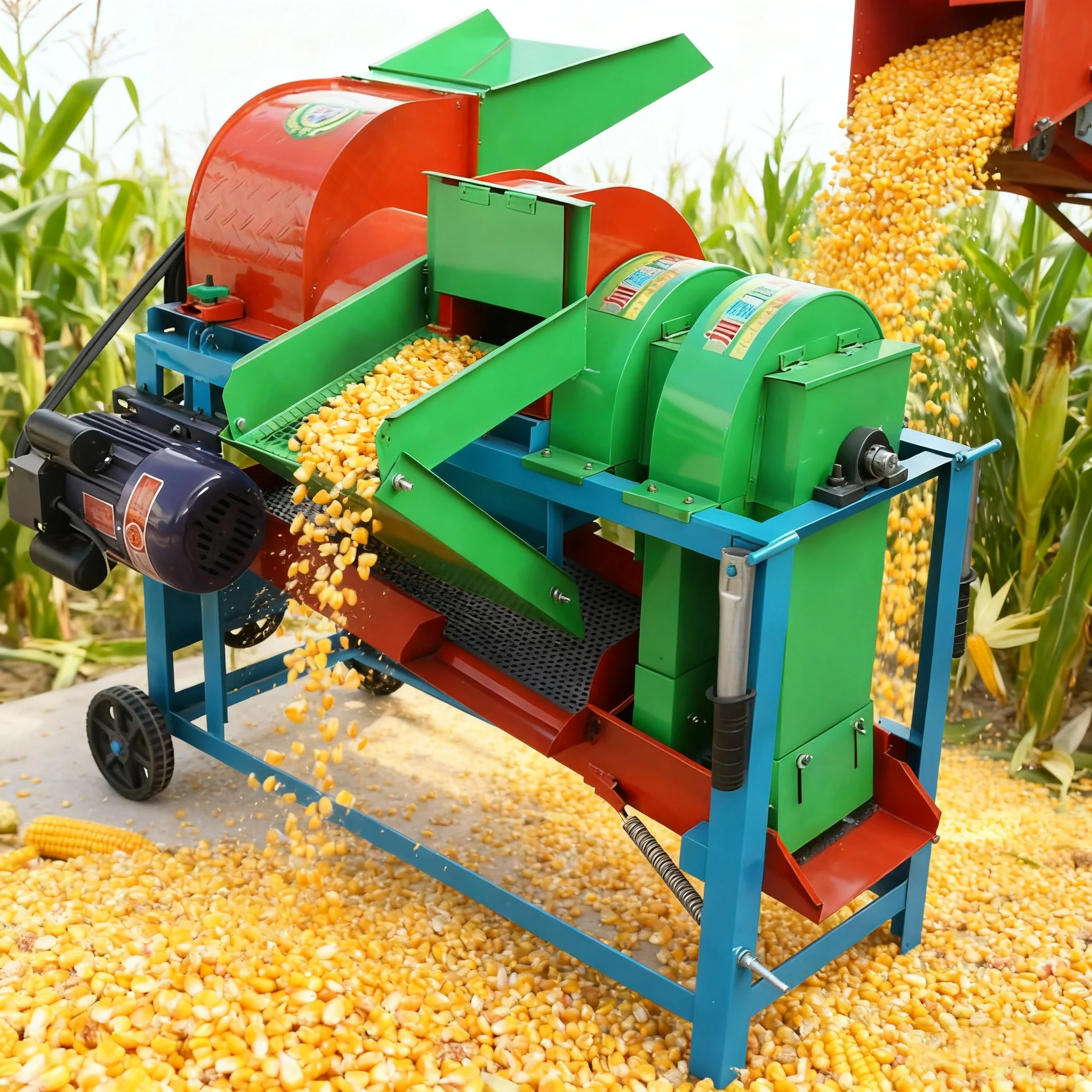 

Africa Maize Corn Maize Sheller Rice Thresher Corn Thresher Machine For Farmers