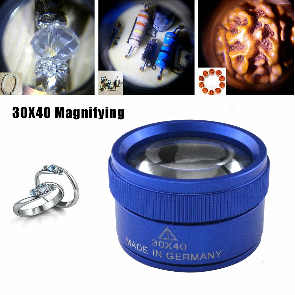 Imagem -02 - Lupa para Reparo de Jóias Eye Glass Magnifier Loop Pocket Magnifier 40x30