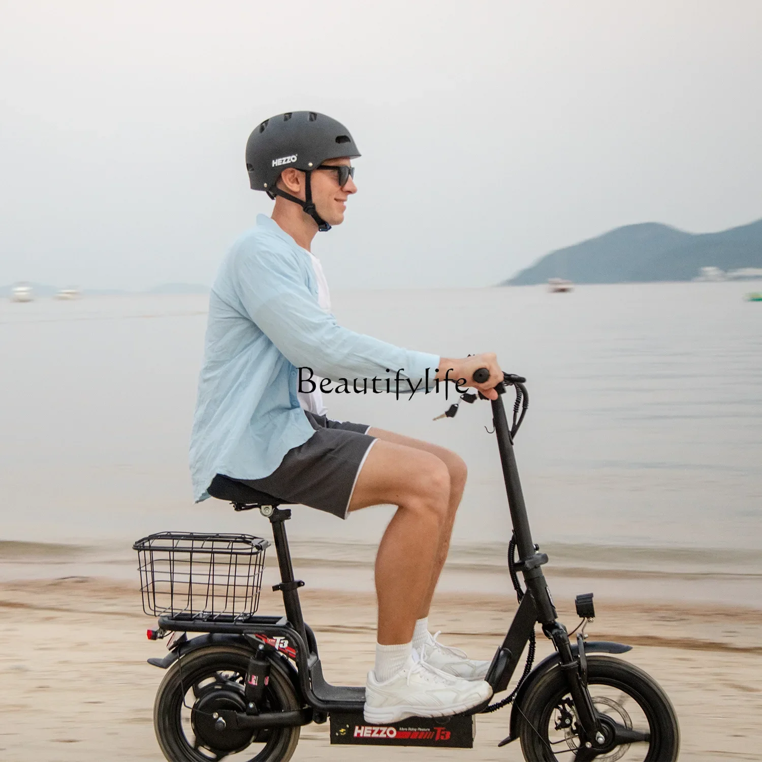 03.500W48v15Ah long battery life pet shopping commuter electric scooter with the same seat