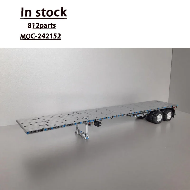 

MOC-242152 Новый классический планшетный прицеп, модель строительного блока 812, детали, игрушка на день рождения для мальчиков и детей, подарок на Рождество