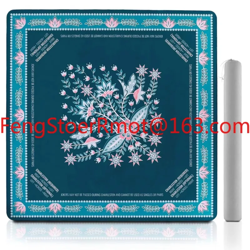Modern Silent Mahjong Mat Foldable Portable Plastic Game Mat with Non-Slip and Waterproof Function for Family Mahjong Gatherings