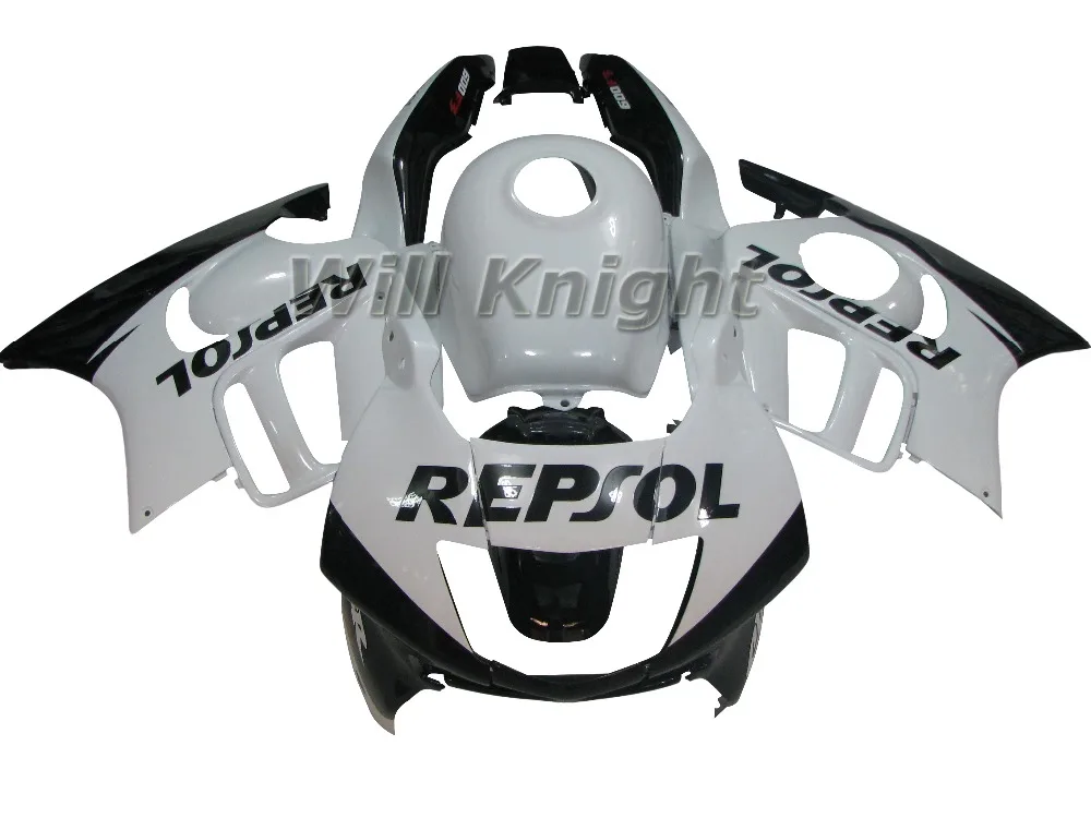 

Intelligent Library White Black Repsol 600F3 Fairing Kits For Honda CBR600 F3 1997 1998 ABS Plastic Motorcycle Body Pa