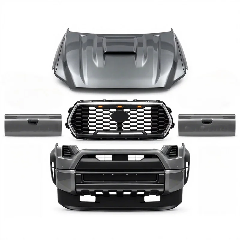 Hot Selling Exterior Full Replacement Tuning Front Bumper Grille Hood Body Kit for Tacoma 2024 3