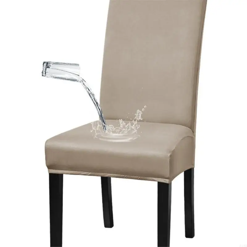 F19B Quality Milk Silk Dining Chair Covers Offering Waterproofs And Dustproof Protections For Long Last Use Machine Washable