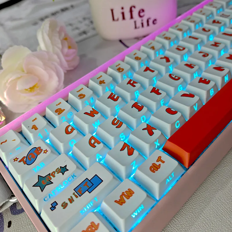 

Souffle Nebula Double Engraved Keycap PBT Original Highly Spray-Free Personalized Customized Succubus wooting60he