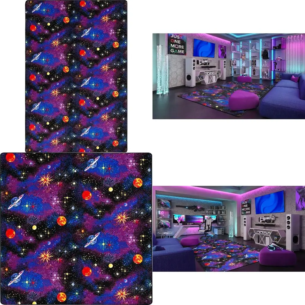 

Коврик Radiant Space Adventure на 12–7 футов для детских комнат