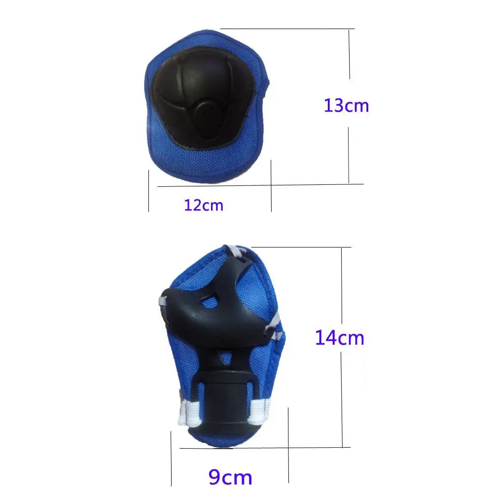 7Pcs/Set Blue Red Pink Bike Safety Boys Girls Kids Kids Protective Gear Sets For Skate Cycling Knee Elbow Pad Set Kid Helmet