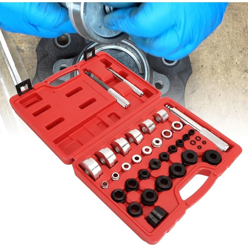 33pcs Master Bushing Driver Set Metric and Standard SAE Bearing Seal Removal Installer Driver Kit Durable for Automotive Parts