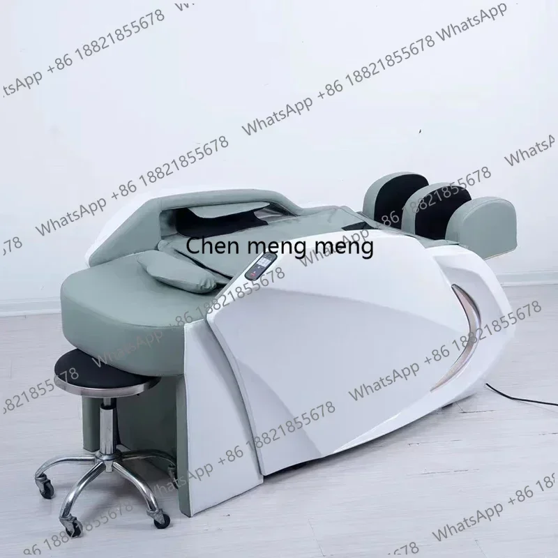 D80 Smart Electric Massage Shampoo Chairs Beauty Shower Fumigation Water Cycle Shampoo Chairs Salon Furniture Sillas De Shampoo 3