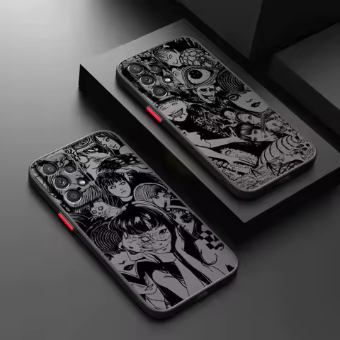 Junji Ito horror comics Plating For Samsung A56 A55 A54 A53 A36 A34 A33 A32 A31 A26 A25 A24 A23 A22 A21S A17 A15 A07 Phone Case