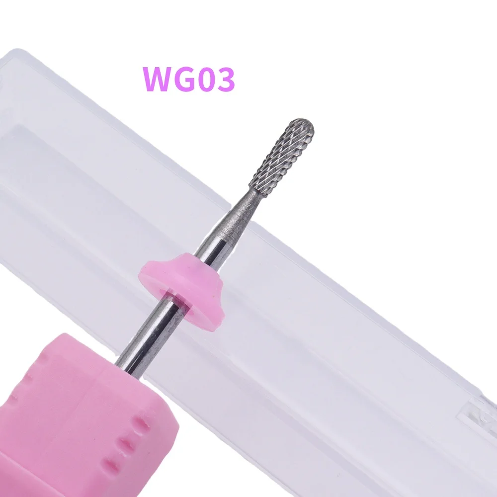 1Pcs Carbide Nail Drill Bit, Tungsten Steel Nail File Cutter, Pedicure Manicure Milling Cutter Tool, 2.35mm, with Compatible wit