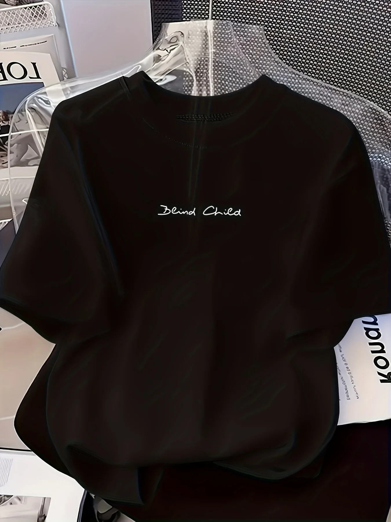 Small-Sized Cute Letter-Printed T-Shirt A Casual Short-Sleeved Shirt Comfortable Ladies Fashionable For Wear