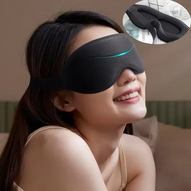 

3D Sleep Mask Blindfold Sleeping Aid Eye Mask Soft Memory Foam Face Mask Eyeshade 99% Blockout Light Slaapmasker Eye Cover Patch