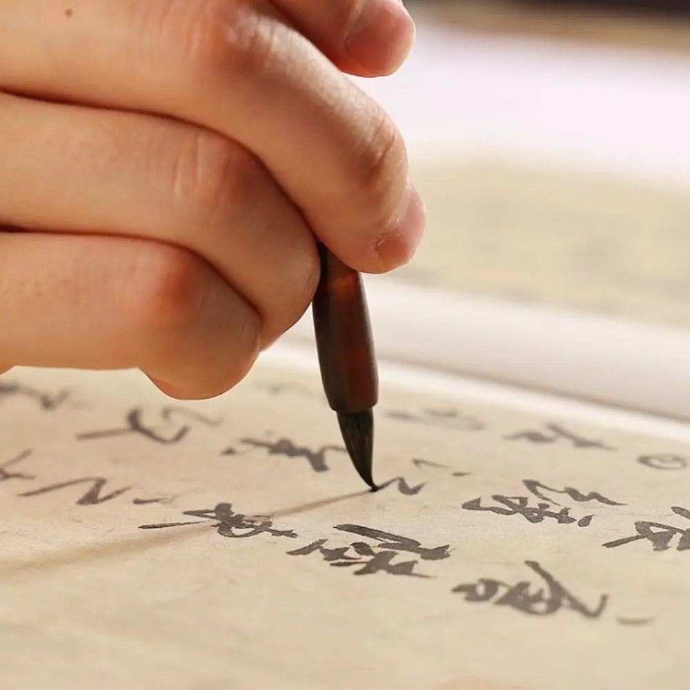 Pinceau de calligraphie chinoise en poils de loup, pinceau en bambou, peinture à l'huile, écriture des écritures, interconnexion à l'huile, pinceau d'art pour étudiants