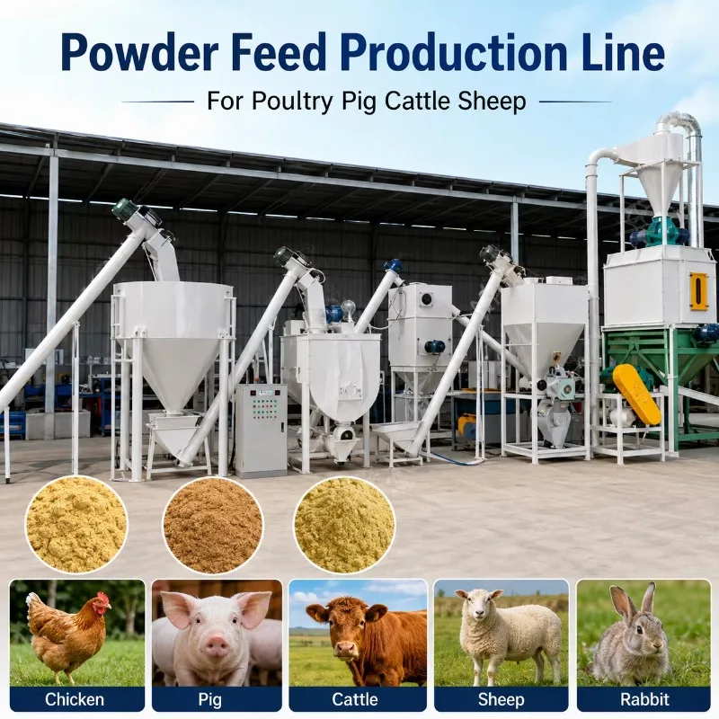 Animal Powder Feed Processing Line Batching Device Accurately Match Multiple Raw Materials For Scientific Animal Powder Feed
