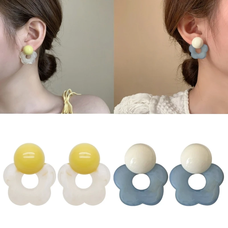 Mode Ear Pins Bloemen Studs Oorbellen Bloem Oorknopjes Delicate Bloem Oorbellen 41qc