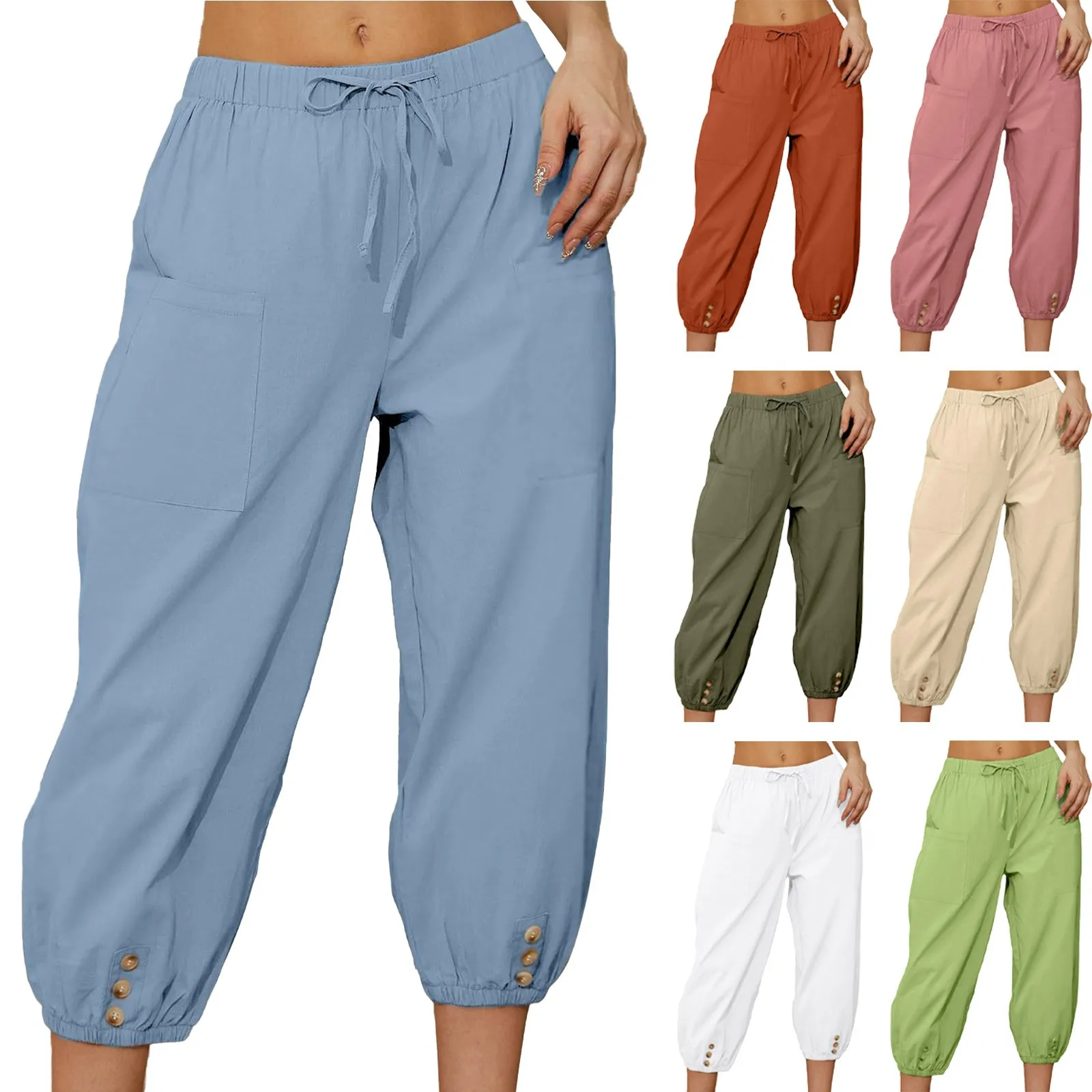 Wom Long Pants Rompers for Women Casual Petite on Dress Pants for Women Business Casual And Track Pants Womens Linen Beach Pants